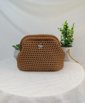 sac crochet mona marron takiri