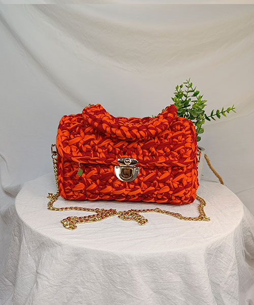 sac crochet elma rouge orange takiri