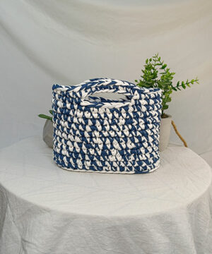 sac crochet harmony blanc bleu takiri sac crochet harmony blanc bleu takiri
