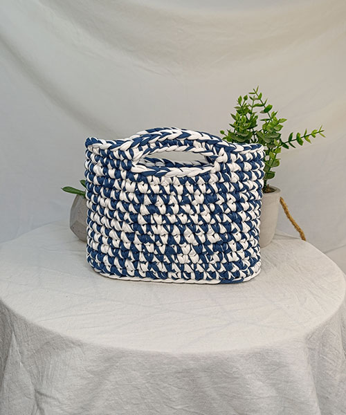 sac crochet harmony blanc bleu takiri