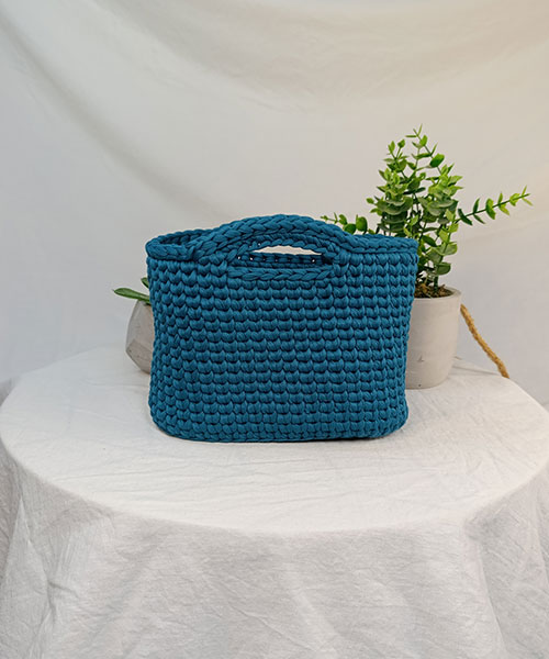 sac crochet harmony bleu canard takiri