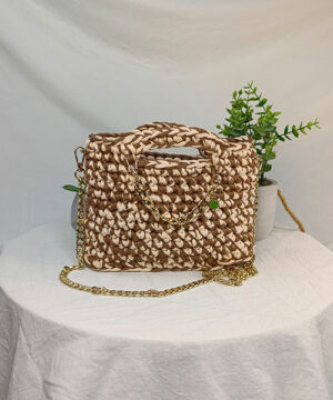 sac crochet harmony marron creme takiri sac crochet harmony marron creme takiri