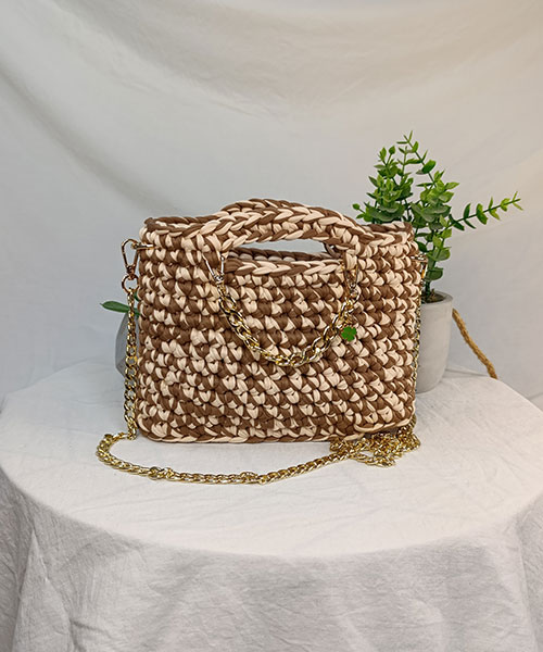sac crochet harmony marron creme takiri sac crochet harmony marron creme takiri