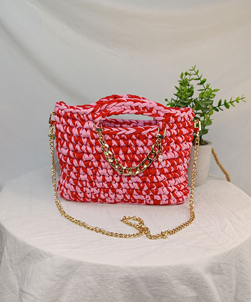 sac crochet harmony rouge rose takiri sac crochet harmony rouge rose takiri