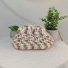 sac crochet mona blanc marron takiri