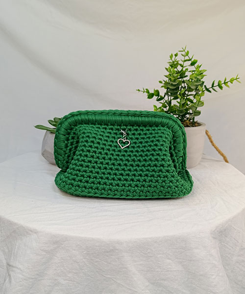 sac crochet mona vert takiri