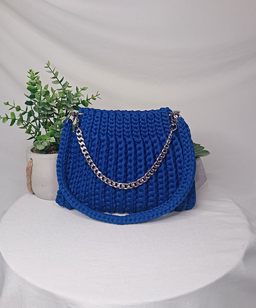 sac crochet aura bleu takiri