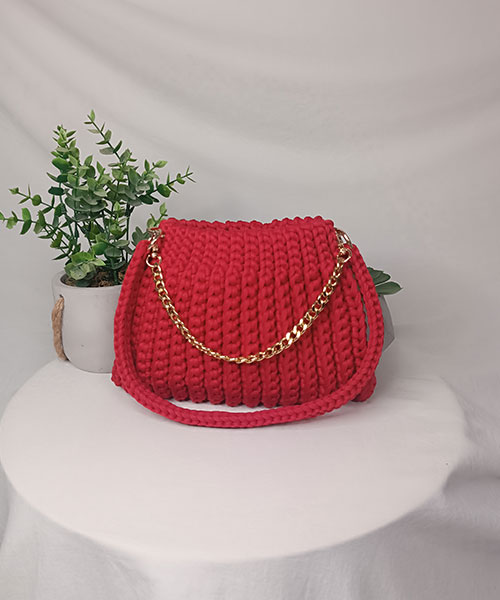 sac crochet aura rouge takiri