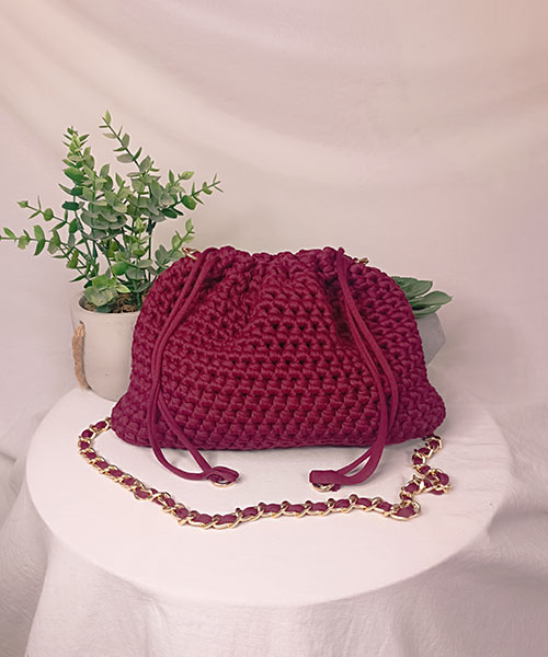 sac crochet carmen bordeaux takiri