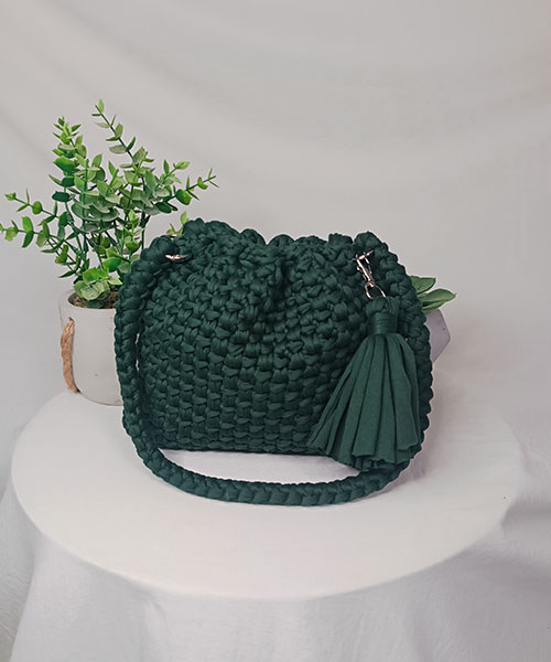 sac crochet carmen vert takiri