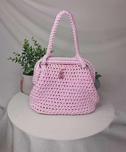 sac crochet elegance rose nylon takiri