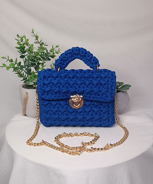 sac crochet elma bleu roi takiri