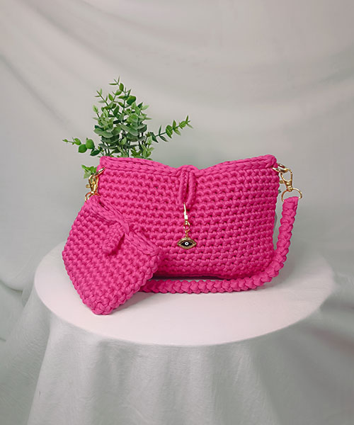 sac crochet lady rose takiri