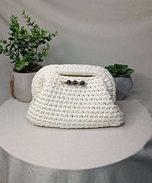 sac crochet mona blanc takiri