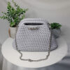 sac crochet mona gris clair takiri