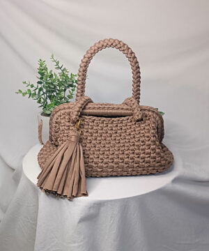 sac crochet mona marron clair takiri