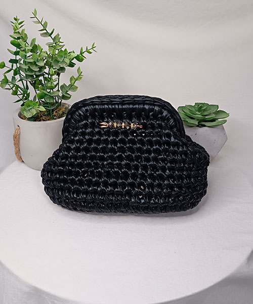 sac crochet mona noir similicuir takiri