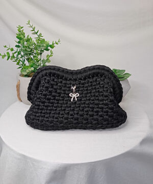 sac crochet mona noir simple takiri