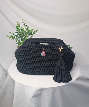 sac crochet mona noir takiri