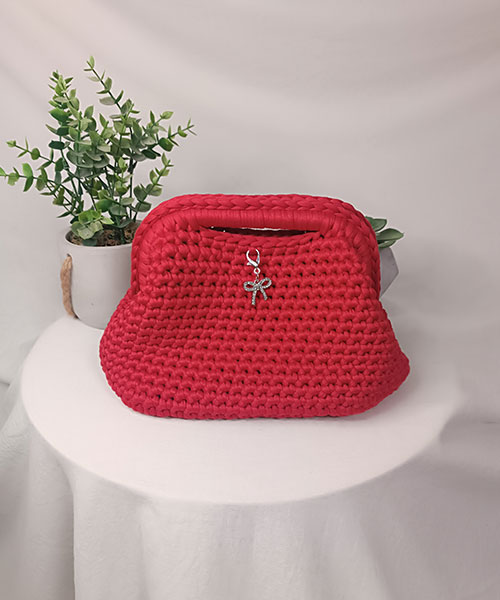 sac crochet mona rouge takiri