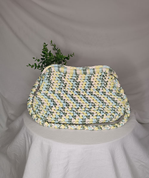 sac crochet mona blanc jaune bleu vert takiri