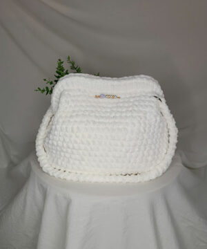 sac crochet mona blanc perle pilou pilou takiri